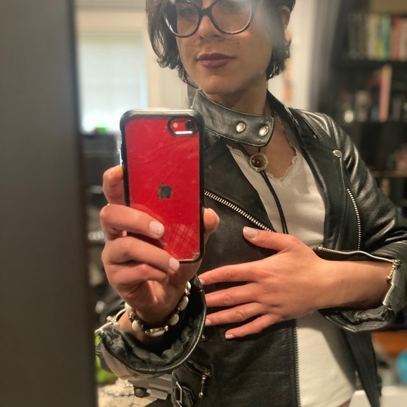 Straight to Hell Lady’s Marauder Full Grain Napa Leather Jacket - Picture 12 of 13